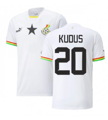 Ghana Mohammed Kudus #20 Koszulka Podstawowych MŚ 2022 Krótki Rękaw